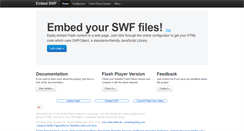 Desktop Screenshot of embed-swf.org